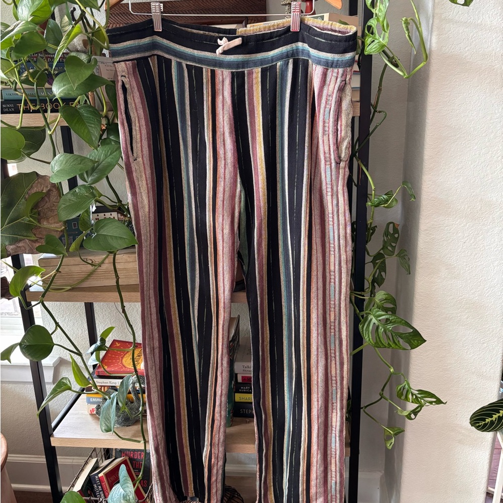 Striped Multicolor Drawstring Pant - image 1